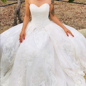 Wedding gown by Oleg Cassini